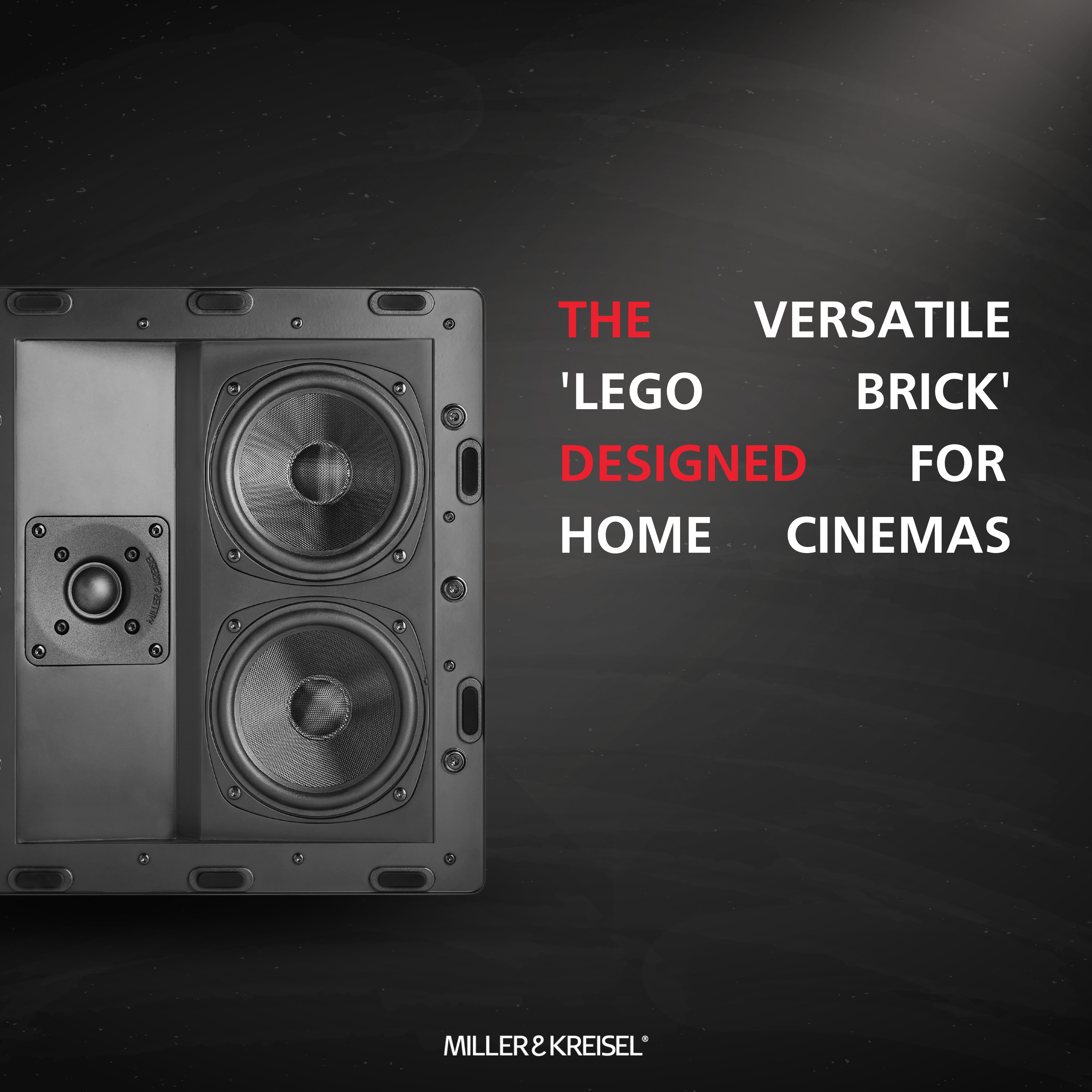 New IW150A versatile in-ceiling and in-wall home cinema speaker