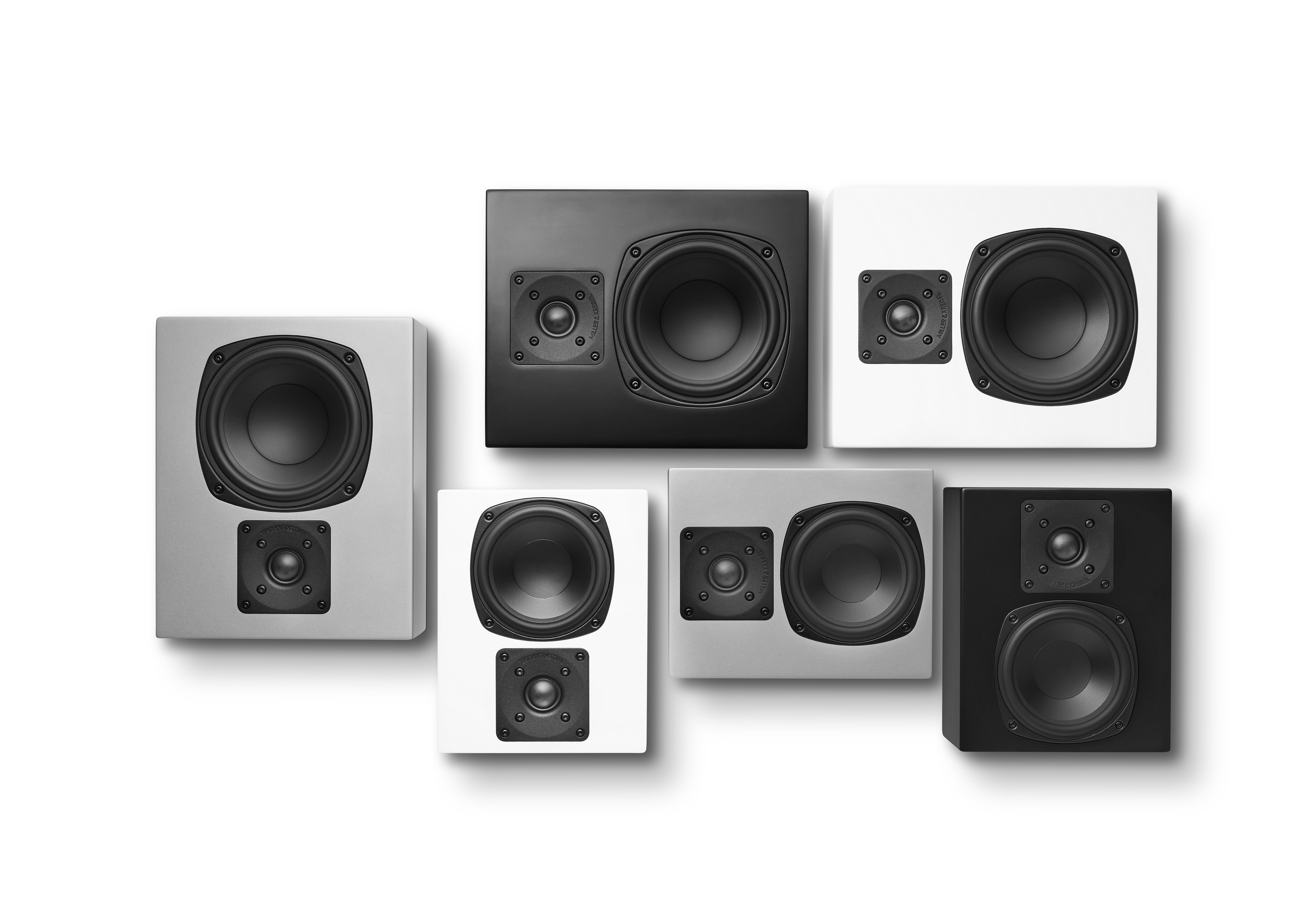 The D series showcasing all three colors for both the D85 and D95